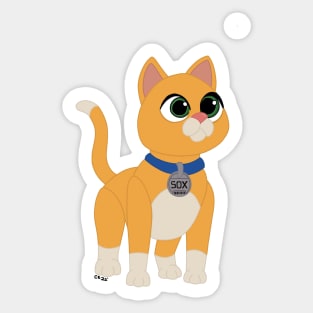 Sox the Cat Sticker